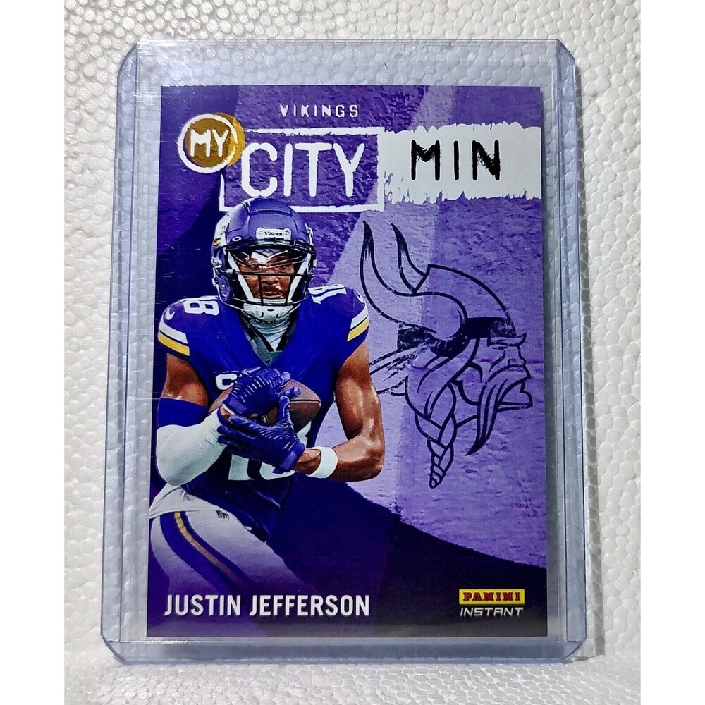 Justin Jefferson 2023 Panini NFL #24 My City Football Card Vikings 1/344